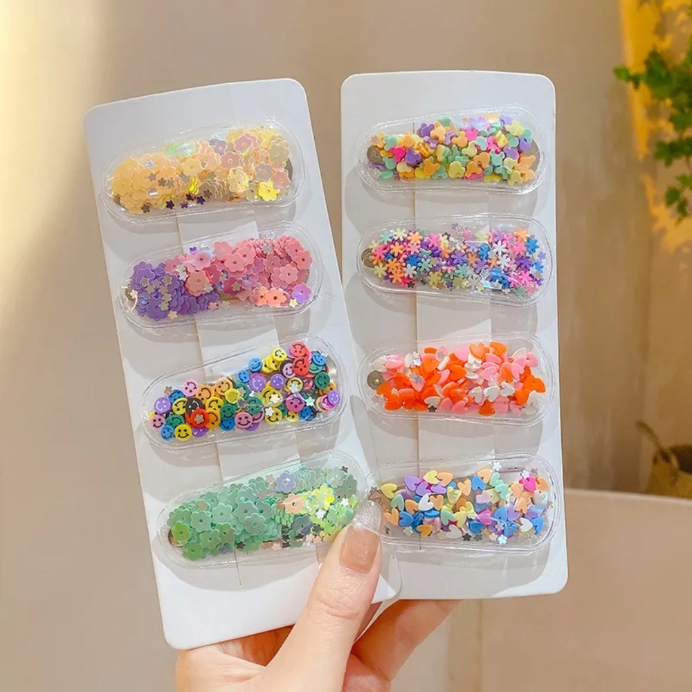 4 Pack Clear Hair Clips